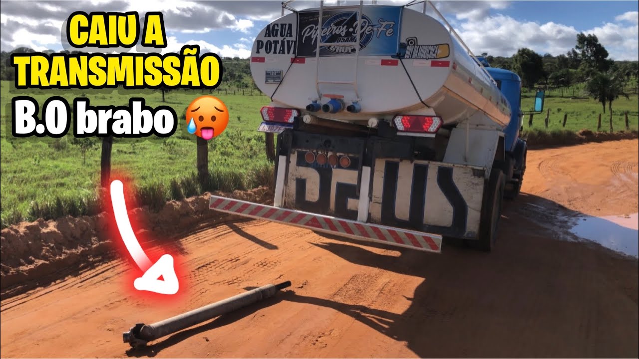 CAIU A TRANSMISSÃO DO MEU CAMINHÃO + FUROU PNEU 🥵
