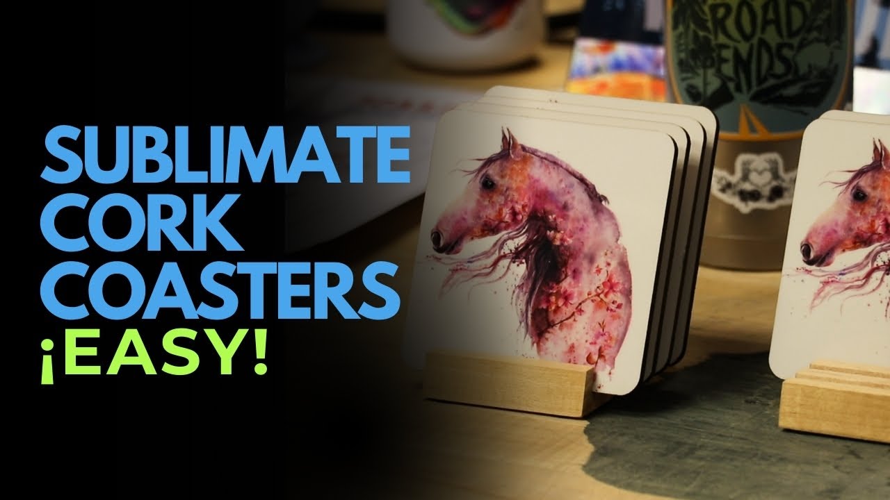 How to Sublimate Hardboard Coasters with Cork Backing