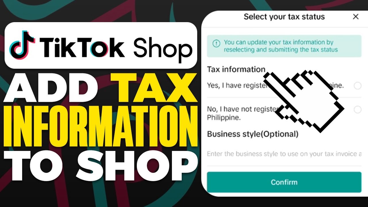 How To Add Tax Information To TikTok Shop Seller Center (2025)