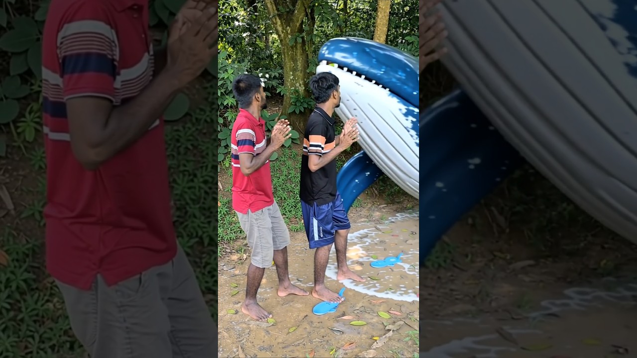 2 Brothers Accidentally Step on a Whale… The Giant Whale ATTACKS! 😱🐋😂