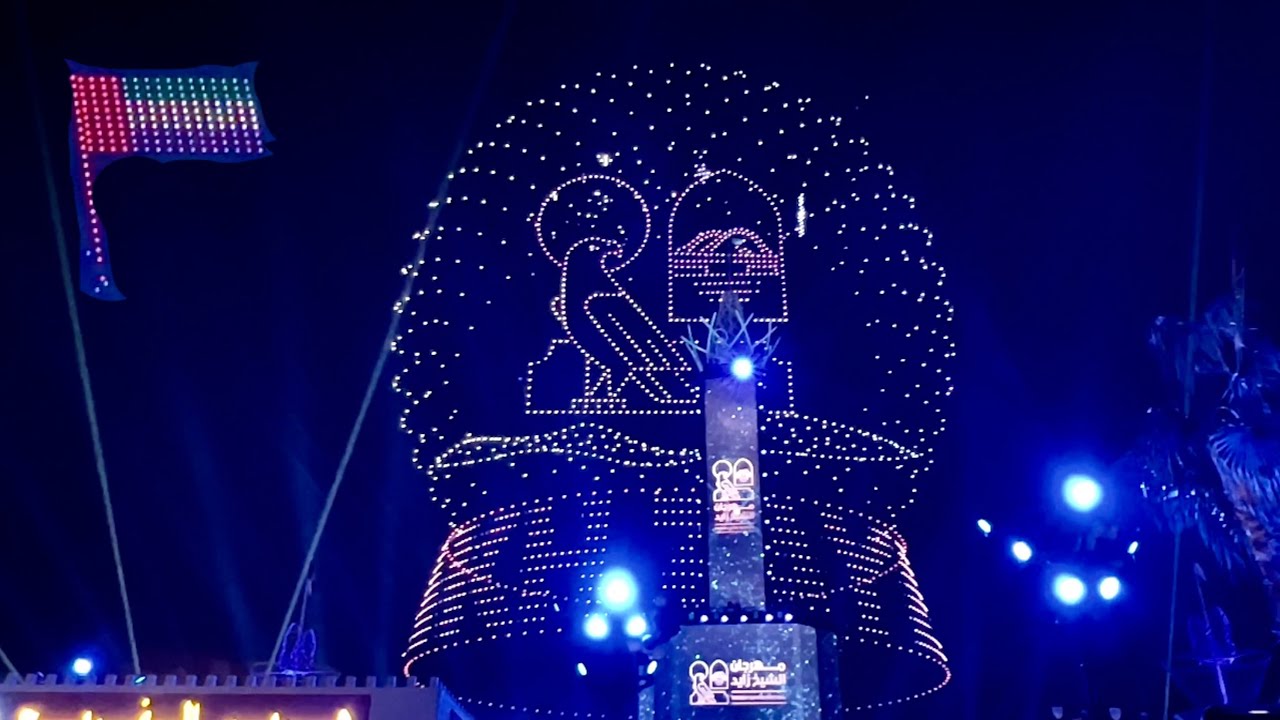 New Year 2023 Drone Show | Largest # of Drones 3000+ | Guinness World Records @ Shekh Zayed Festival