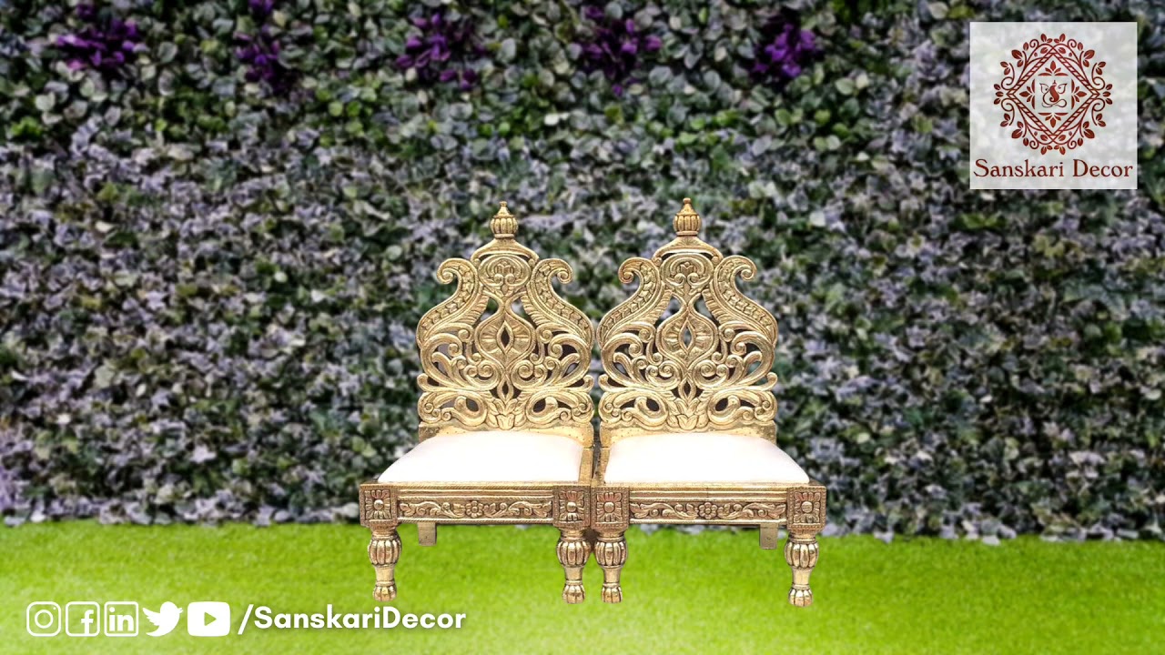 Royal Low height Wedding Vidhi Mandap Chairs