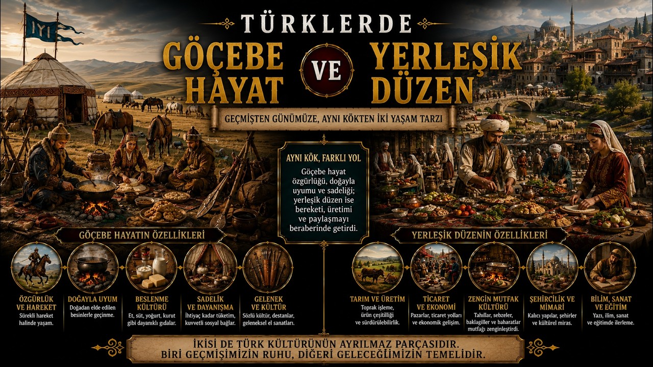 Türklerde Göçebe Hayat Ve Yerleşik Düzen