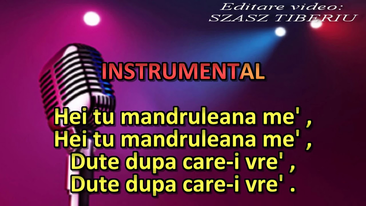 Mocirita cu trifoi, karaoke