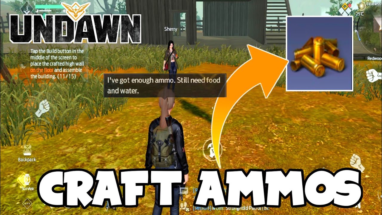 How to craft ammo's in undawn mobile| Undawn Global
