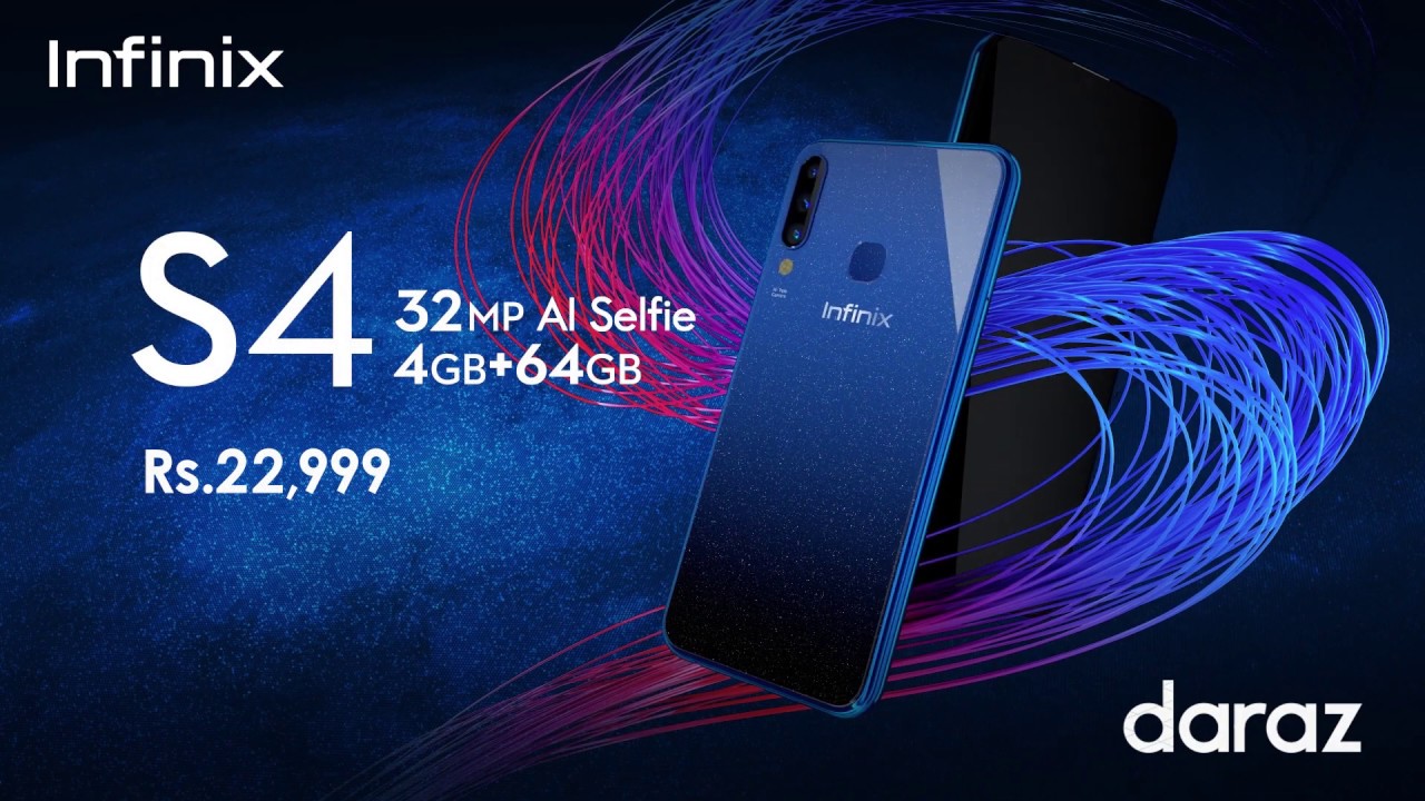Infinix S4 | 32MP Selfie Camera | 4GB+64GB | Wide Angle Triple Rear Cameras | 6.2