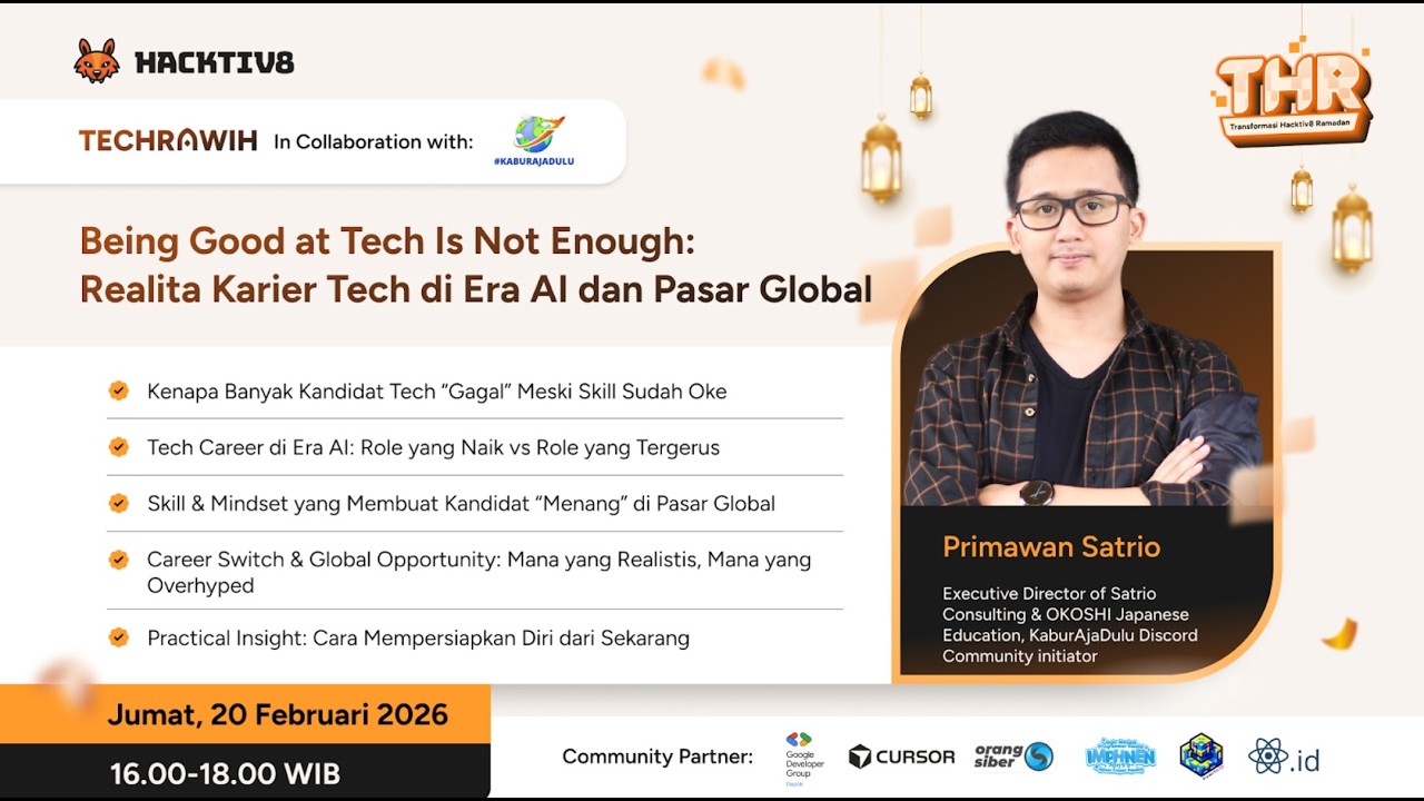 Being Good at Tech Is Not Enough: Realita Karier Tech di Era AI dan Pasar Global
