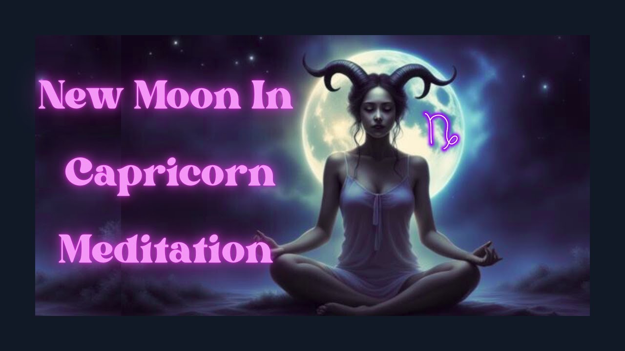 🧘🏻‍♀️Медитация в новолуние в Козероге | Постановка целей для достижения успеха 🌑🏔️