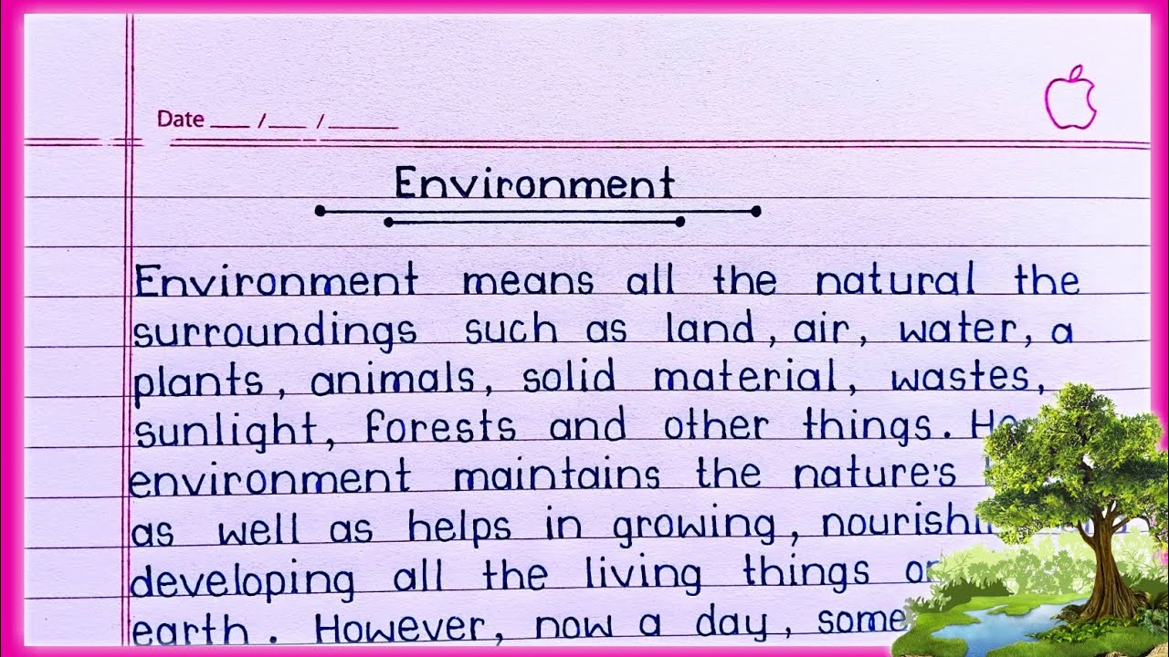 Essay on Environment in English || Environment essay writing in English || Environment ||