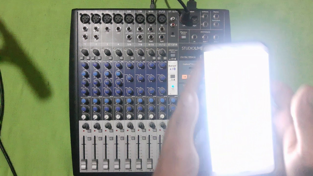 Presonus studiolive ar8-ar12-ar16, como conectar a Bluetooth!! facil y r&aacute;pido! (saz.art.ps)
