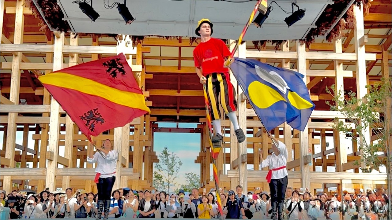 【Expo2025. 万博ライブラリー】ベルギー•オメガングパレード、PopUpステージ西、9/11.
