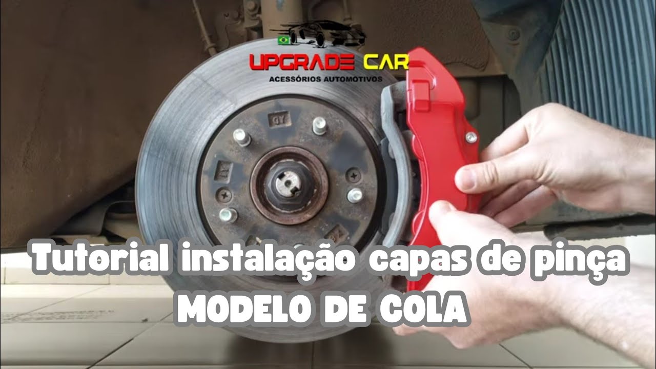 Tutorial instala&ccedil;&atilde;o de capas de pin&ccedil;a de freio com cola de alta temperatura.
