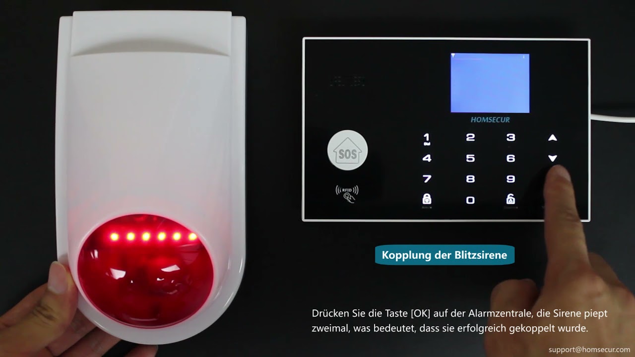 HOMSECUR ZD01 Alarmsystem (4G WIFI) - KURZANLEITUNG