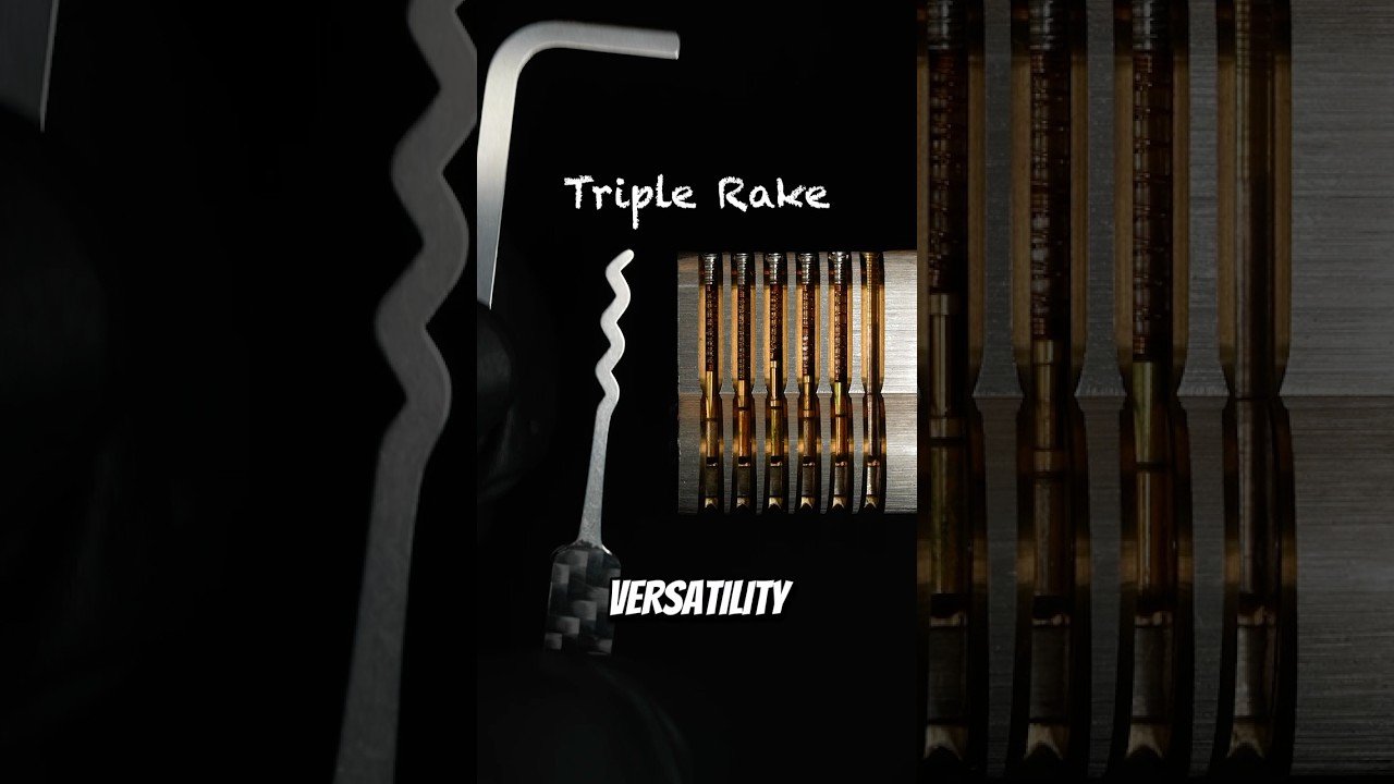How to use the triple rake (SPP) #locks #locksmith #lockpicking #locksport #security #diy
