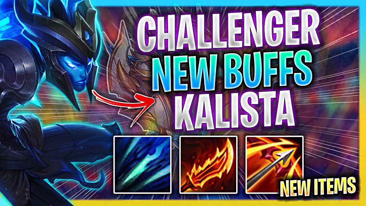 KOREAN CHALLENGER PLAYS KALISTA WITH NEW BUFFS! *NEW ITEMS* | Challenger Plays Kalista ADC vs Ezreal