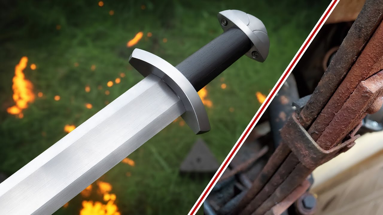 I Made A Viking Sword From A Car Spring