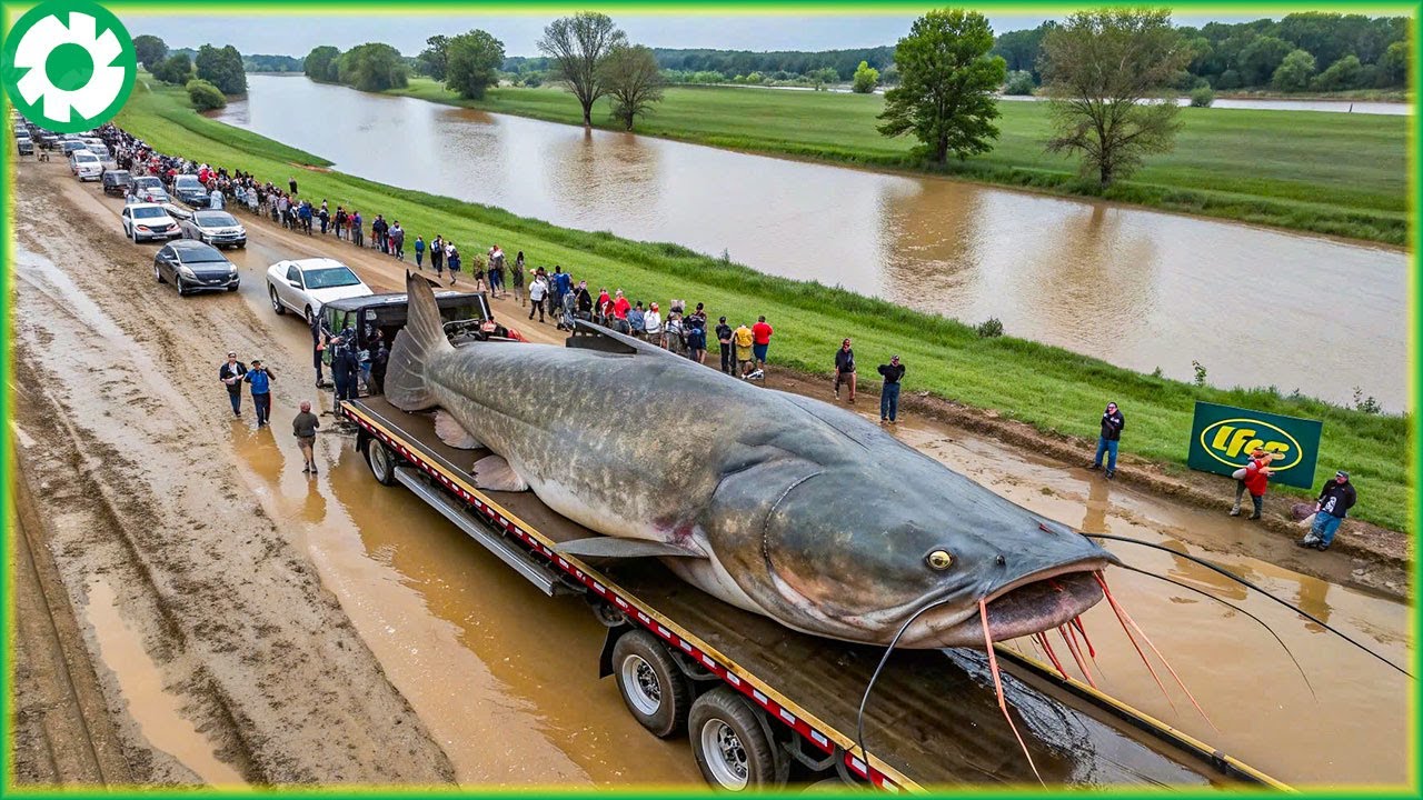 Tractor Stuck In Mud Compilation Transporting Giant Fish | Biggest Heavy Machinery Machines