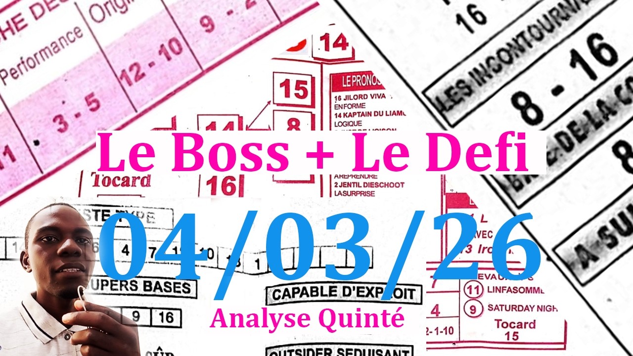 🚨🚨 Le BOSS MERCREDI 04 Mars 2026 - Analyse : Amiens (R1) 1ère course – GNT
