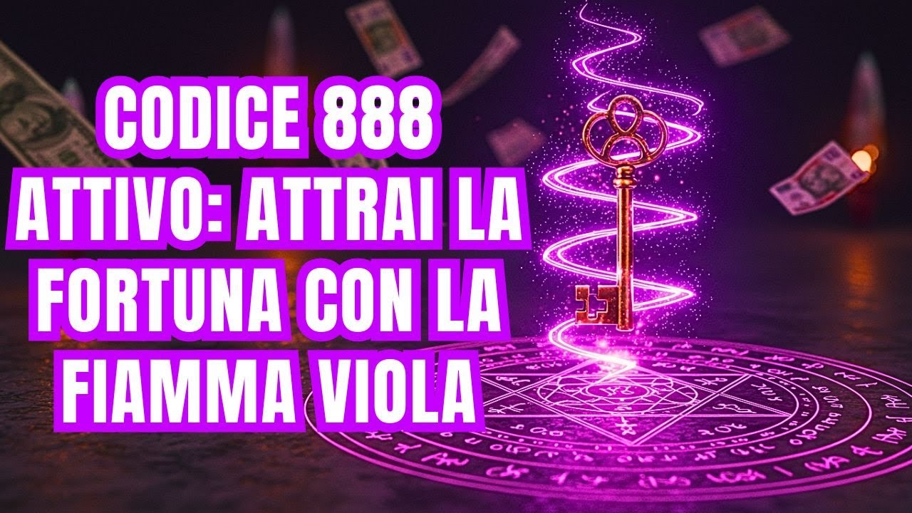 SEI STATA SCELTA! IL 888 È STATO ATTIVATO E LA FORTUNA STA ARRIVANDO ATTRAVERSO LA FIAMMA VIOLA!