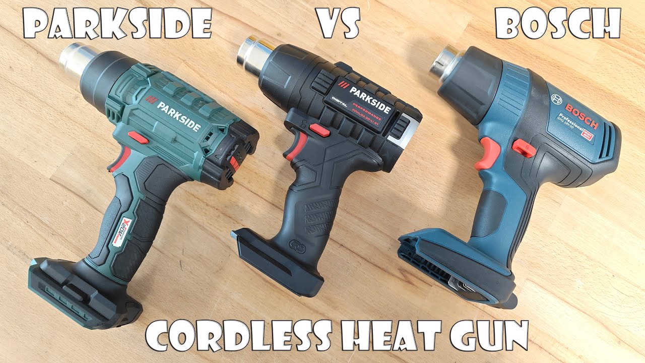 Bosch GHG 18V-50 vs Parkside Performance PPHLGA 20-LI A1Cordless Heat Gun