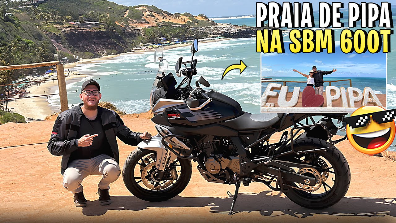 🔥PASSEIO DE MOTO EM PIPA/RN! PRAIA, CHAPADÃO E PÔR DO SOL NA LAGOA DE GUARAÍRAS!