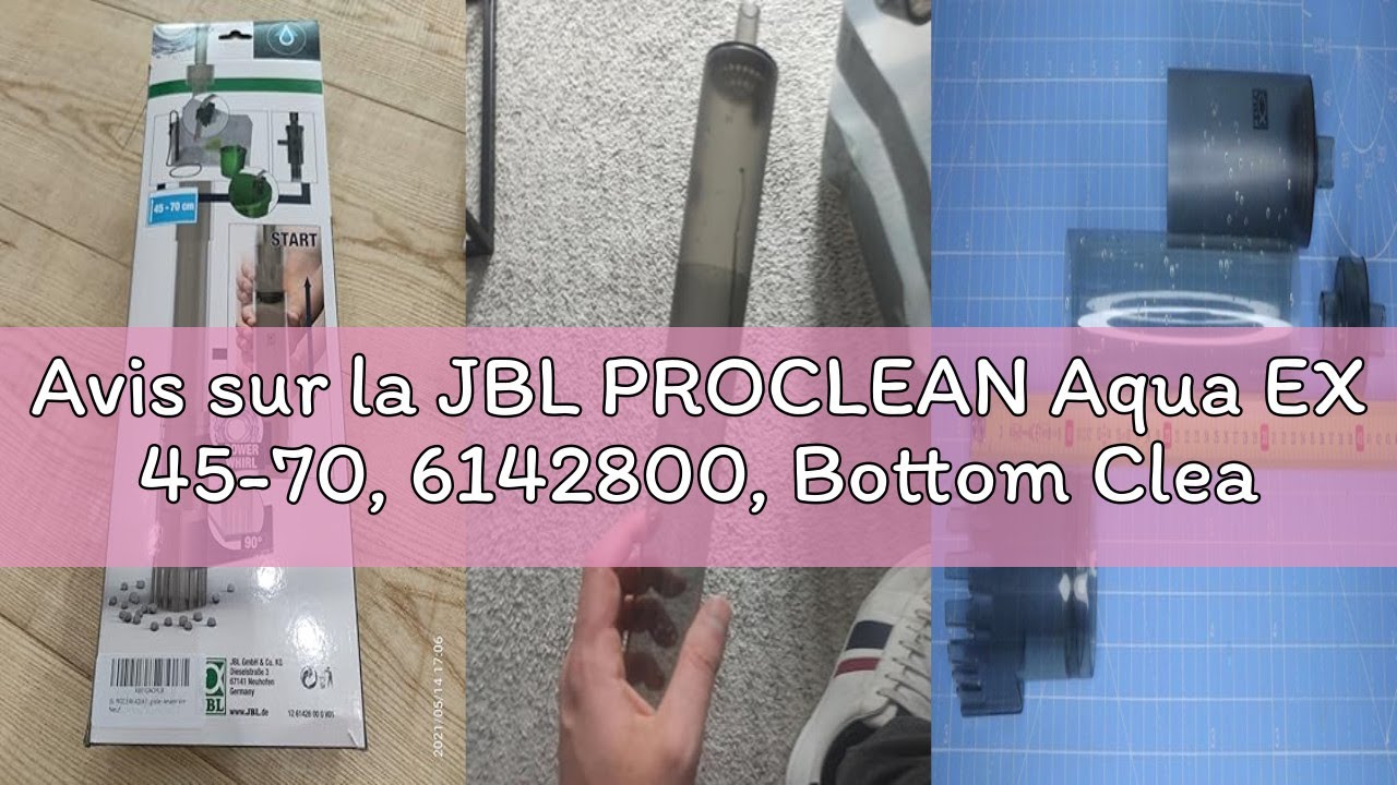 Avis sur la JBL PROCLEAN Aqua EX 45-70, 6142800, Bottom Cleaner, for Aquariums from 45 - 70 cm Heigh