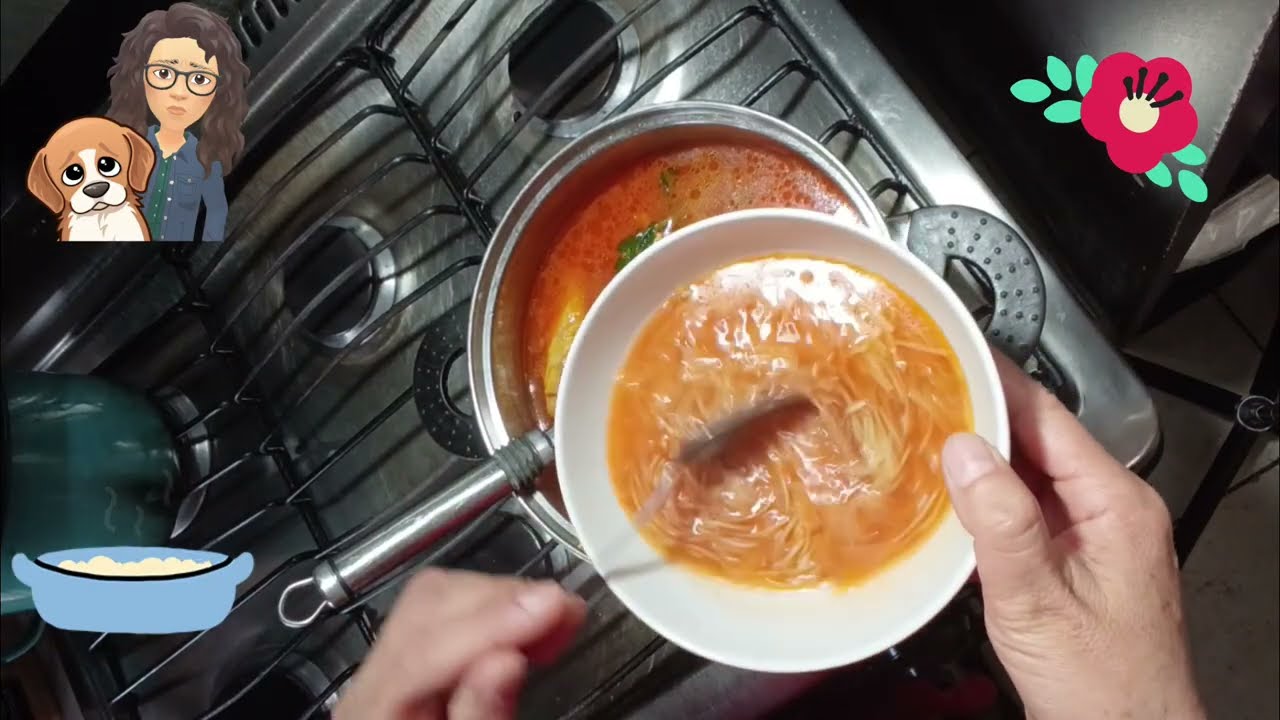 SOPITA DE FIDEO DELICIOSA 😋❤️🤤