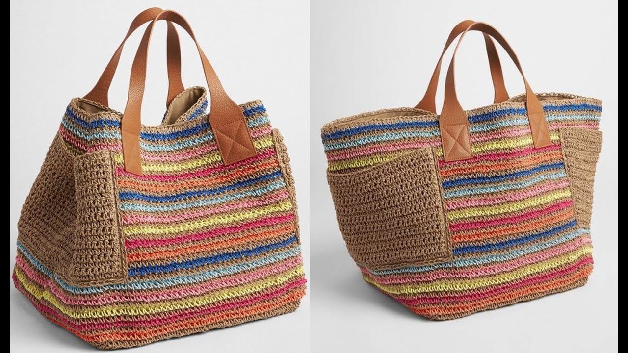 طريقة عمل شنطة كروشية خيط  خيش #ترند #يوميات عيلتنا  burlap  #crochet_bag  #crochet _tutorial#