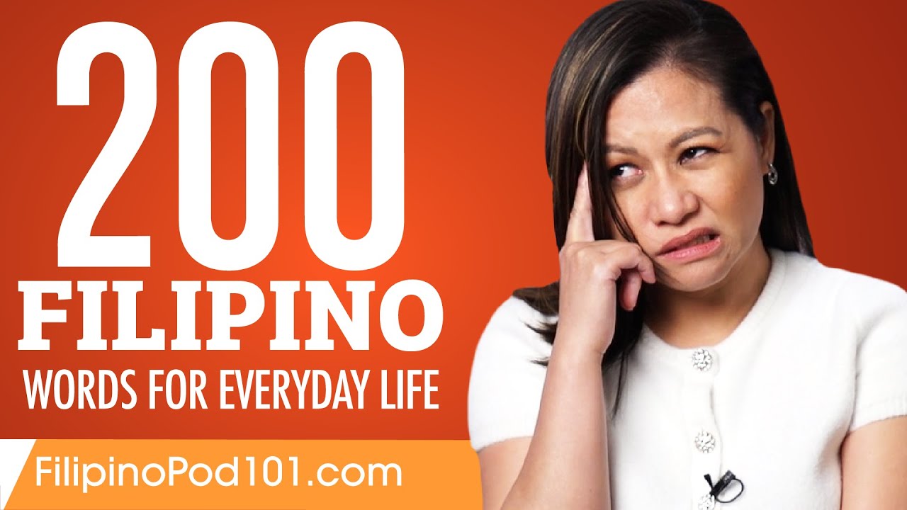 200 Filipino Words for Everyday Life - Basic Vocabulary #10