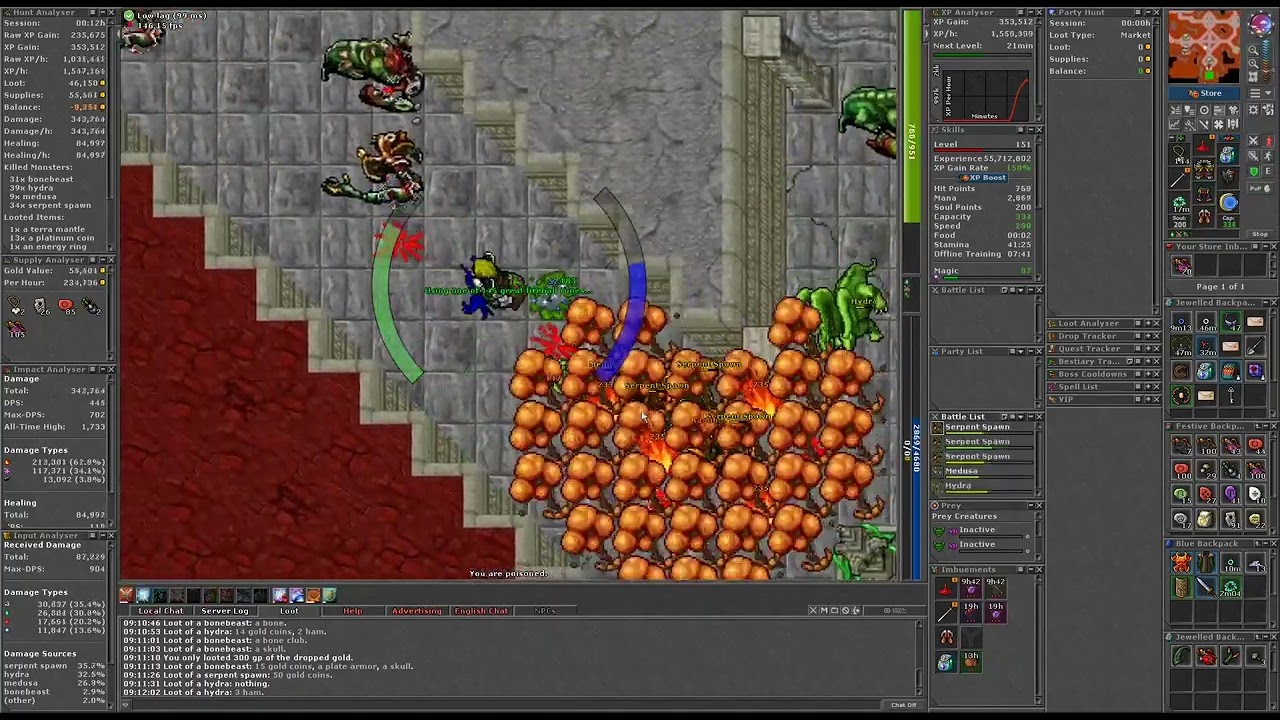 Banuta (before WOTE door) ~ SOLO MS 151 ~ 1.15kk raw xp/h
