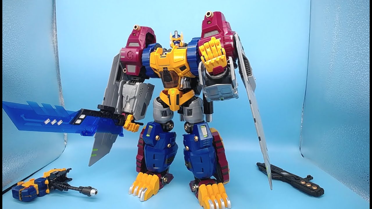 KO放大加尼龍帶配件包，變形金剛PE四變猩猩聖天柱CR01