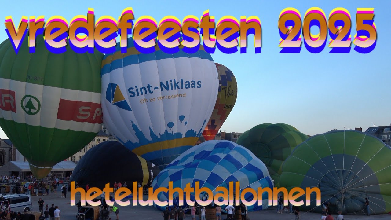 heteluchtballonnen  op de  vredefeesten in Sint Niklaas op 7 sep 2025