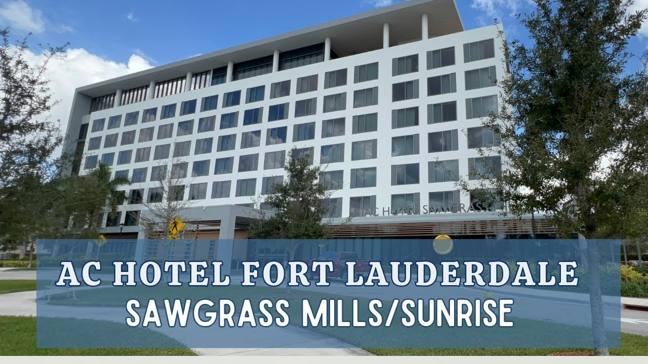 AC Hotel Fort Lauderdale Sawgrass Mills Room Tour #fortlauderdale #travelreview