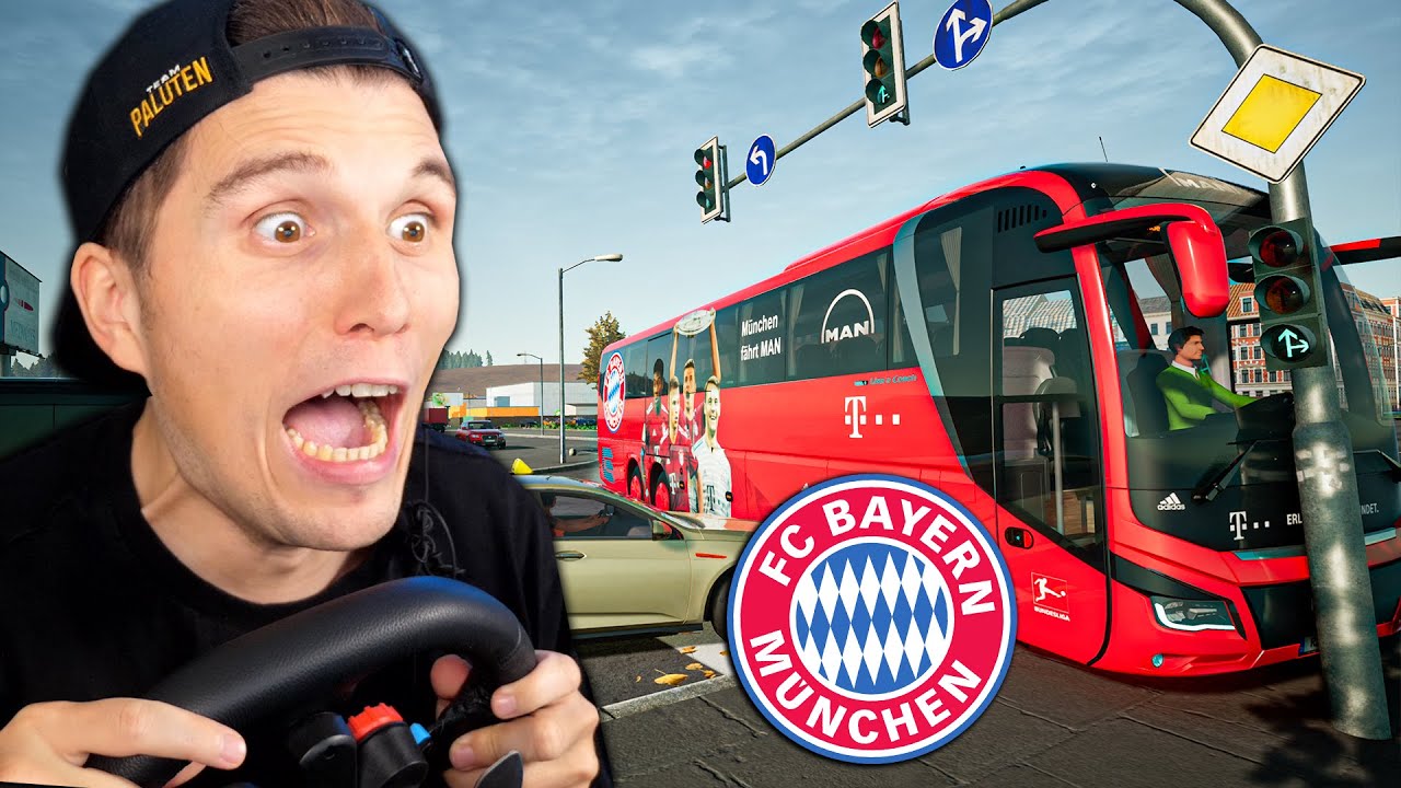 Für 10.000€ fahre ich BAYERN MÜNCHEN durch DEUTSCHLAND ✪ Fernbus Simulator