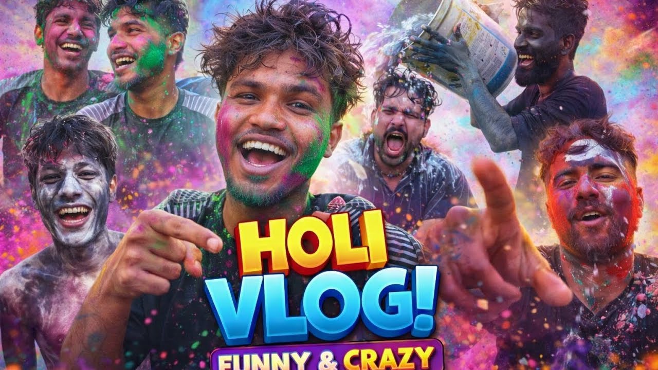  Holi 2026 Vlog With Friends ❤️ Water Fight & Fun
