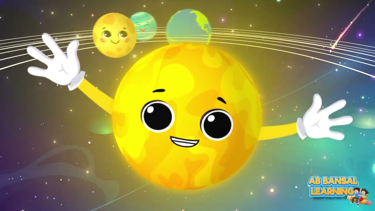 Solar System Hindi Rhymes   Ab Bansal Learning #kidsvideo #rhymes #kids #solarsystem #science