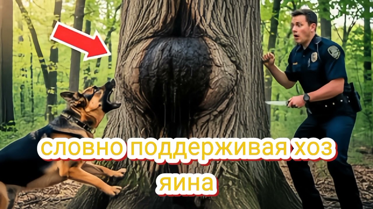 Собака ЛАЯЛА на огромную ШИШКУ на старом ДЕРЕВЕ — полицейский разрезал её и ОЦЕПЕНЕЛ от ШОКА