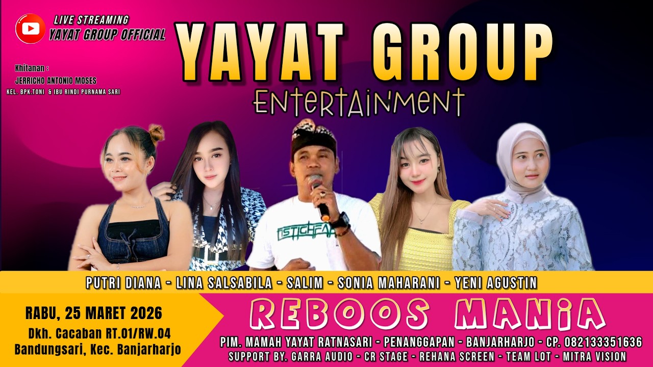 LIVE  YAYAT GROUP || CACABAN  - BANDUNGSARI -  BANJARHARJO - BREBES. RABU , 25 MARET 2026