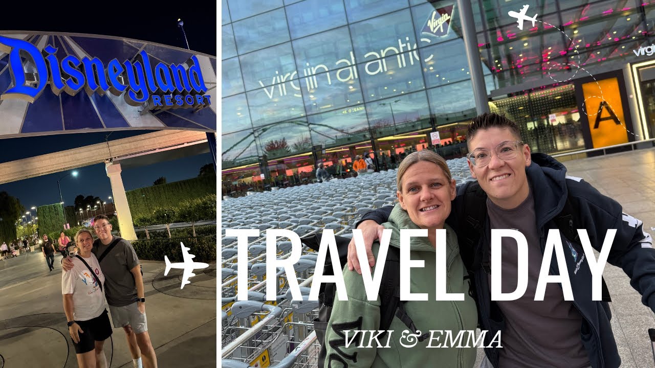 TRAVEL DAY Disneyland | Virgin Atlantic Premium Economy | LHR-LAX | Sheraton Park | Downtown Disney