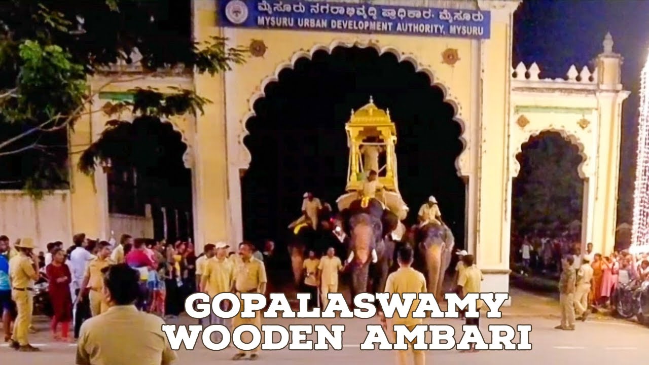 Gopalaswamy wooden Ambari |dasara lights trail| Mysuru dasara2022