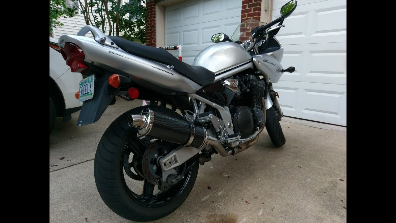 Bandit 1200 2003 Stock v/s Delkevic Stubby 14