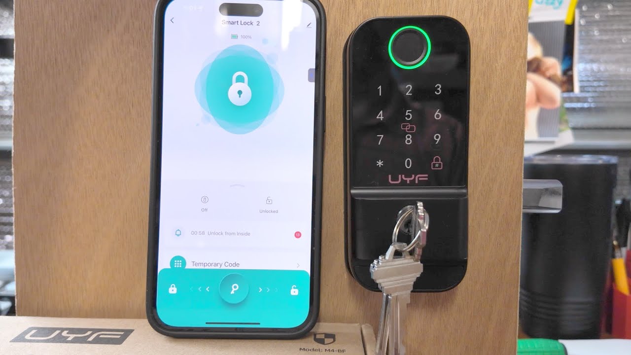 WiFi Smart Deadbolt Lock for Front Door: UYF Keyless Entry