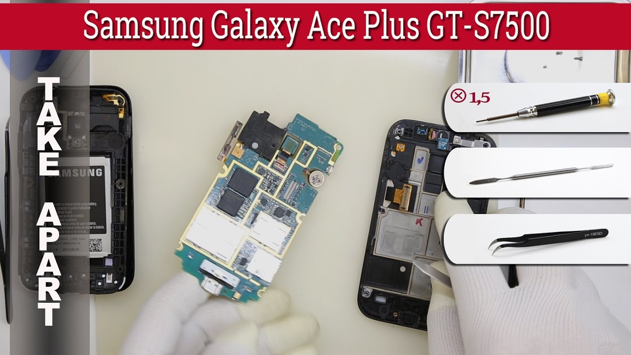Как разобрать 📱 Samsung Galaxy Ace Plus GT-S7500 Разборка и ремонт