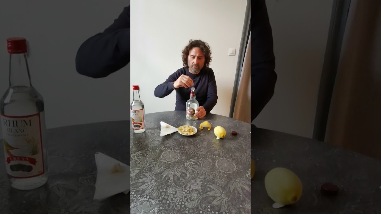 Recette rhum arrangé gingembre citron by Nico