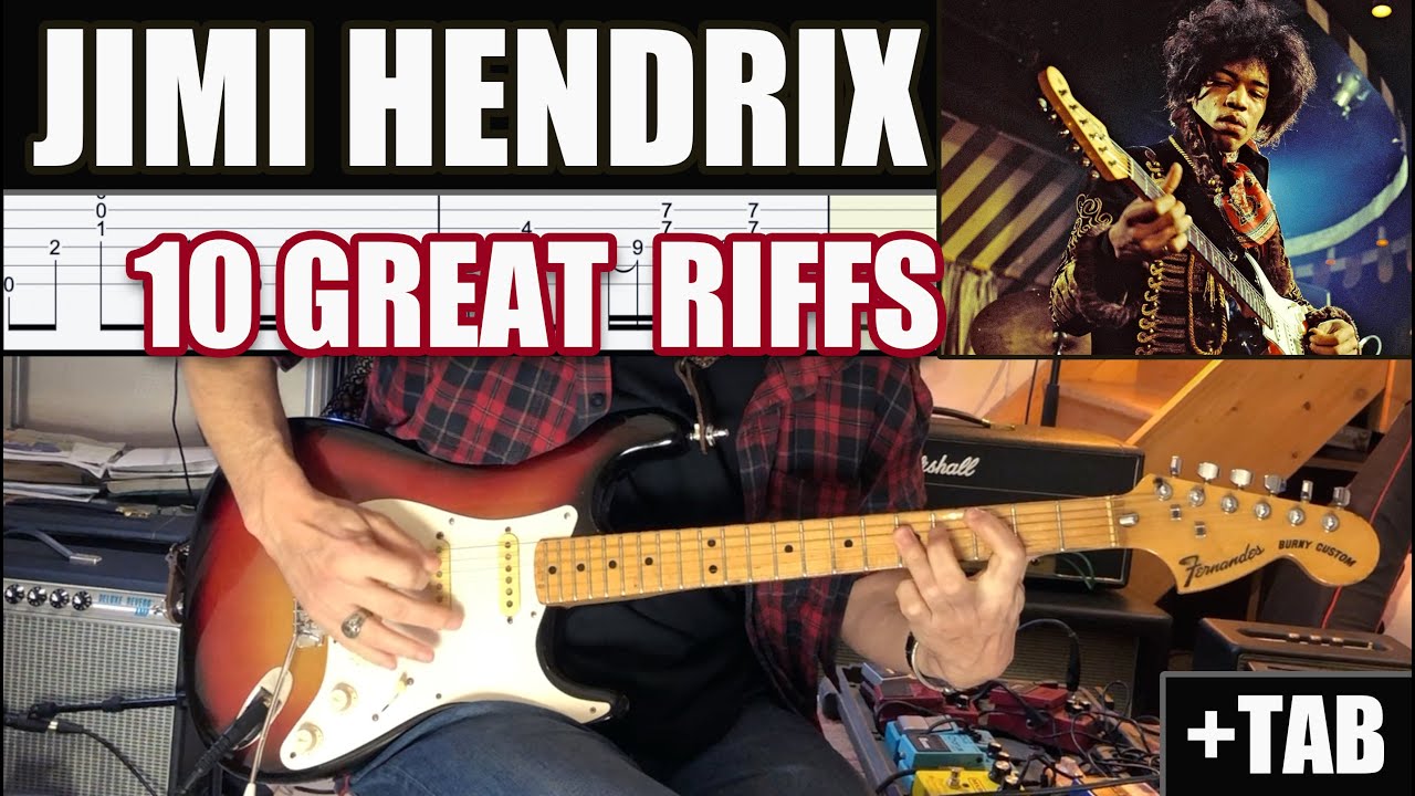 10 Great Jimi Hendrix Riffs Part 1 (+TAB)
