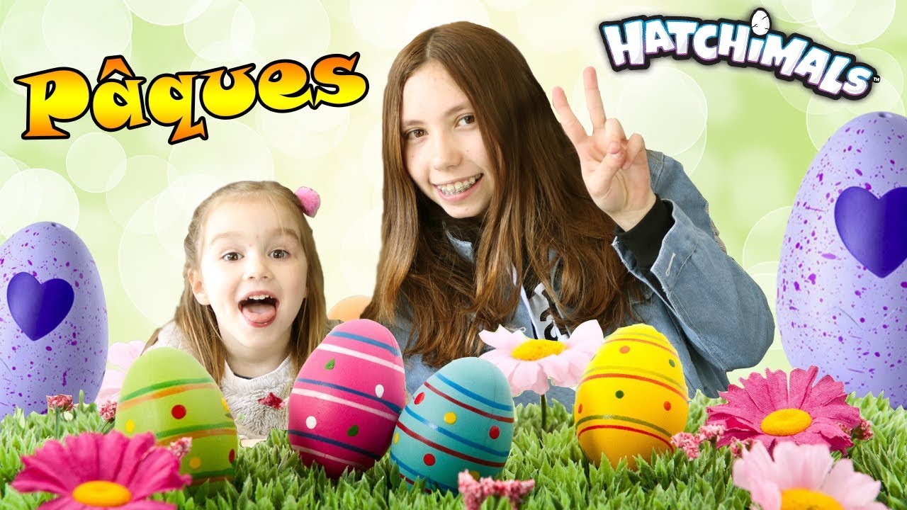 Chasse aux oeufs Pâques Hatchimals saison 2 ! Le plein de figurines ! Dehors Outdoor VLOG