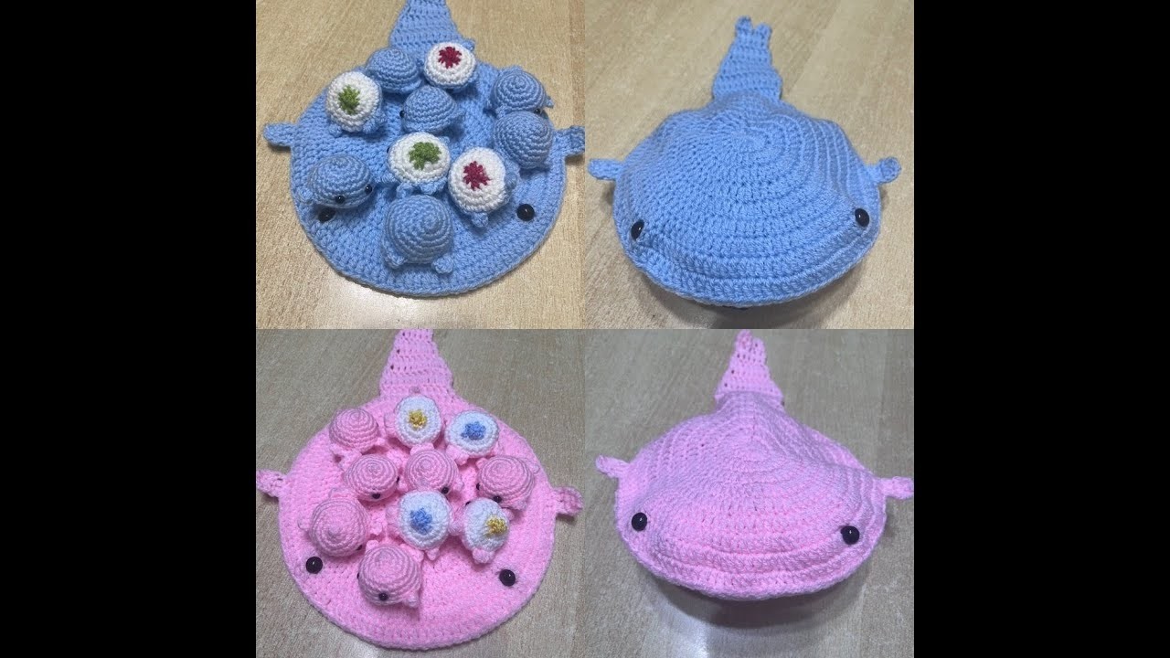 Jeu de mémoire baleine au crochet @Alextitia Tuto Crochet