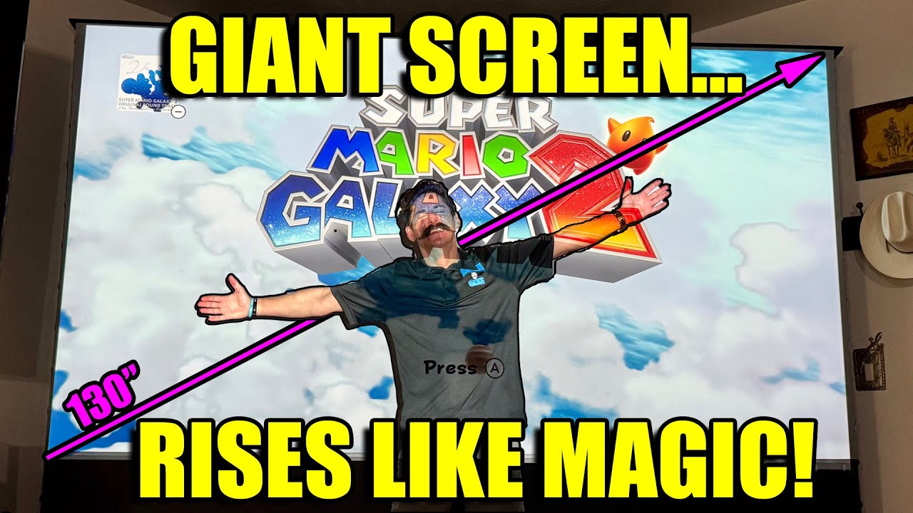 Gaming Just Got HUGE &ndash; Nothing Projector 130&rdquo; Floor Rising Long Throw ALR Screen Review