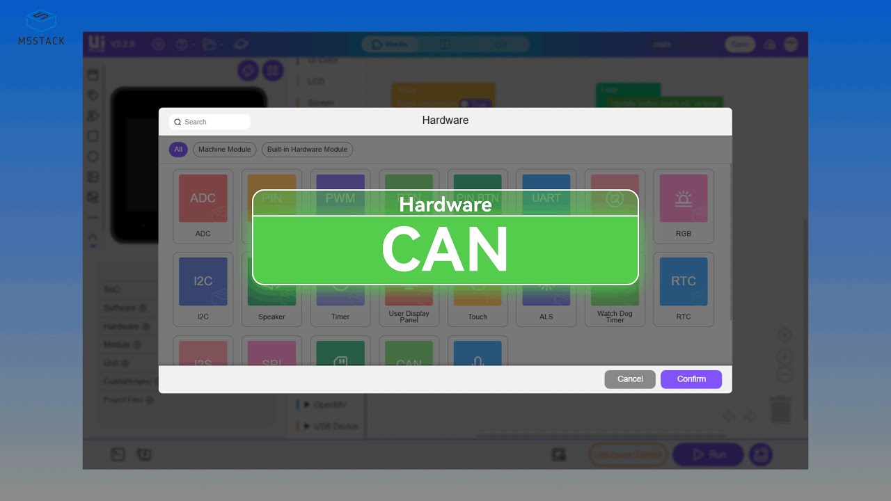 【UiFlow2 Basic Tutorial 】CAN
