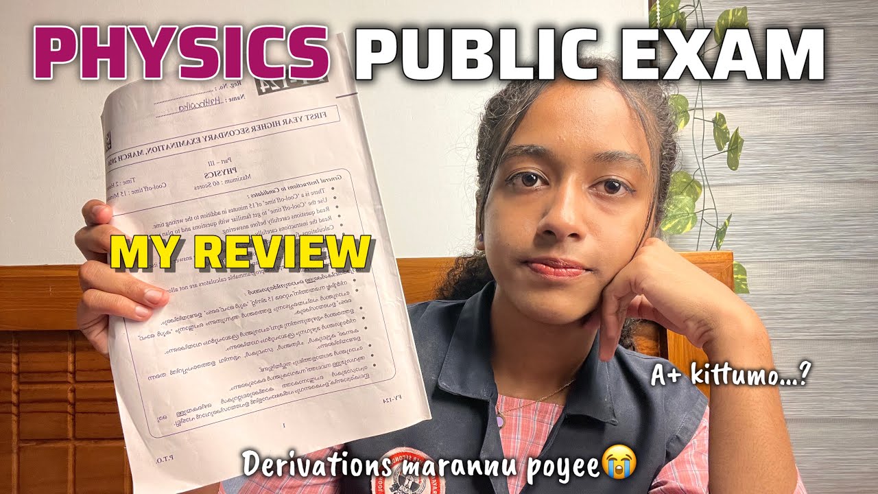 *My Mistake😭*PHYSICS Exam review | Plus One | Hrithwika Manoj  